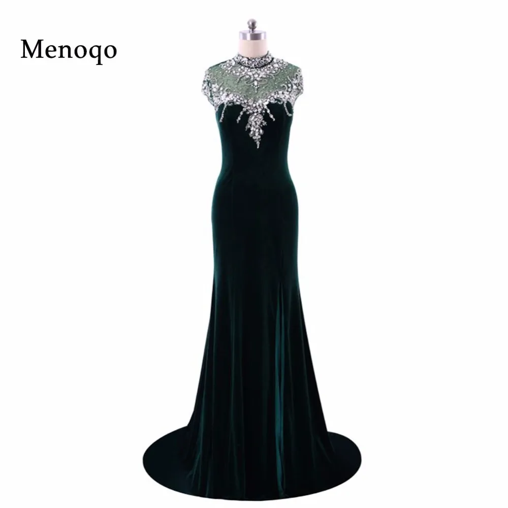 Роскошные вечерние платья для особых случаев с высоким горлом украшенные