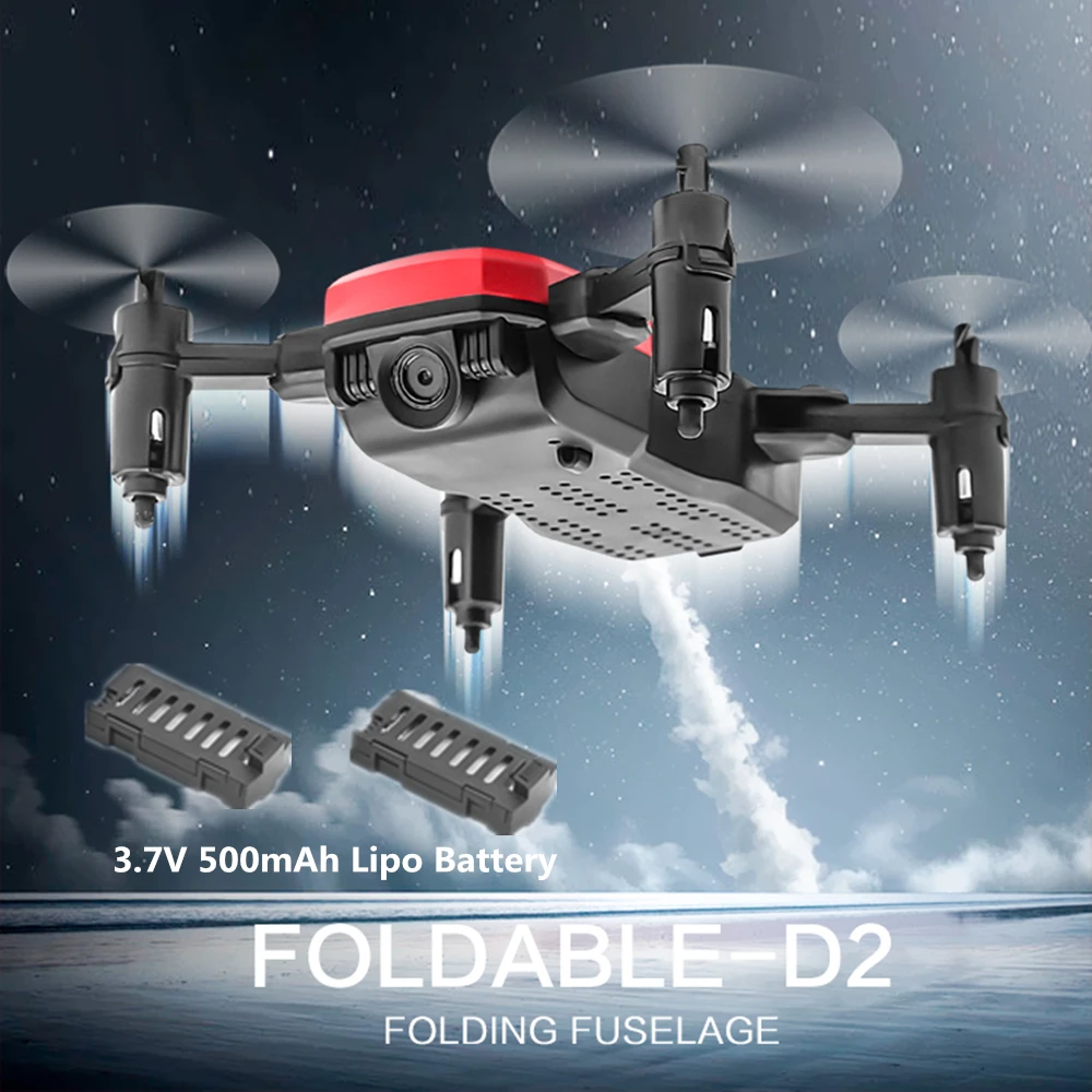 Складной мини Дрон D2 Дроны с HD камерой вертолет фиксированной высоты