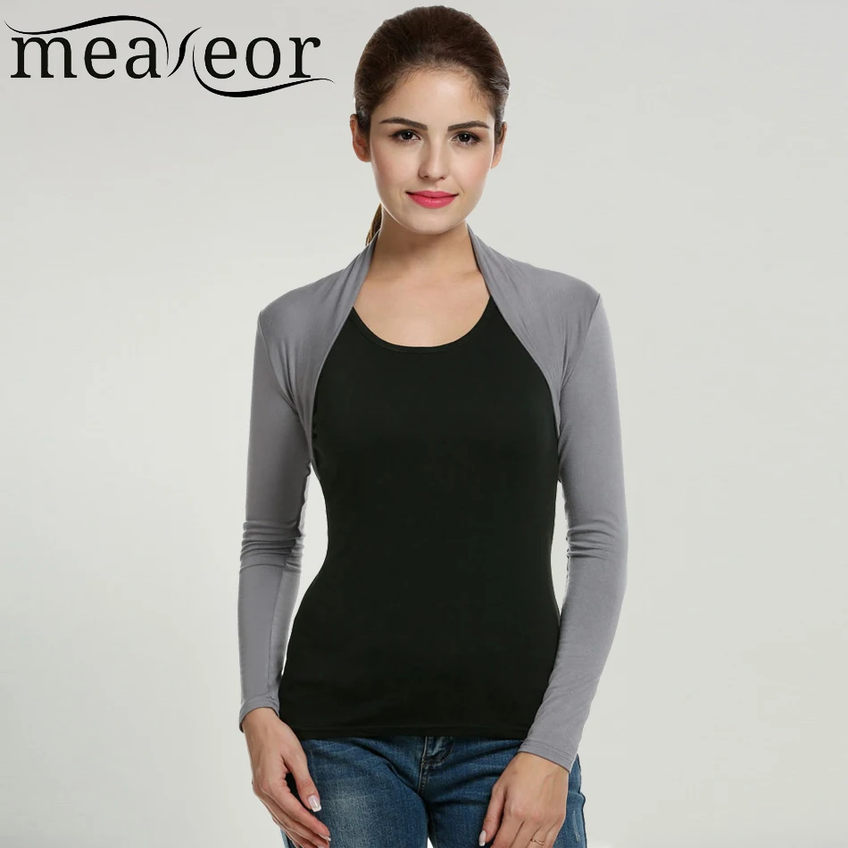 Meaneor/брендовый кардиган для женщин короткий болеро топы на осень повседневный