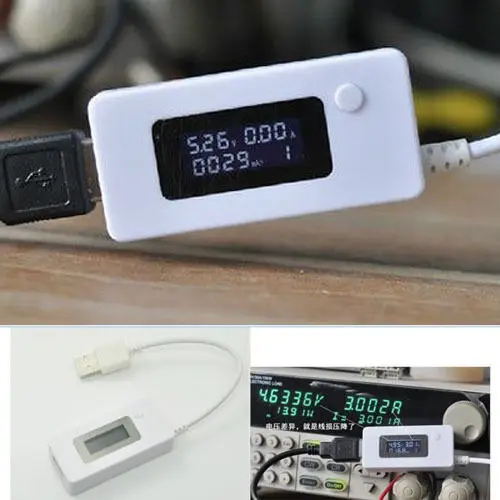 Tracking number dc 3V-7V LED USB Voltage Current Capacity Detector Power Battery Charger Tester Meter | Электроника