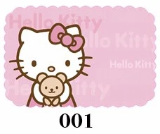 Kawaii Kitty PVC настольные коврики кухонная салфетка-подставка обеденный водонепроницаемый коврик для стола. Украшение стола. Коврик для мыши. 9 цветов - Цвет: 001