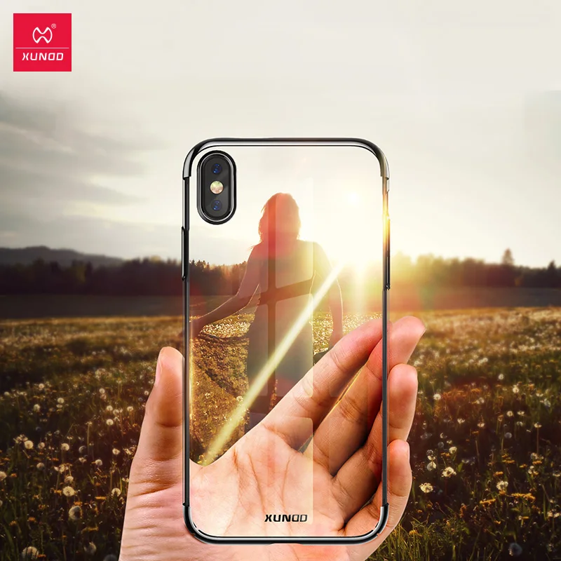 XUNDD приталенный жесткий прозрачный чехол для телефона нового iPhone XS Max XR 5 8/6 1/6