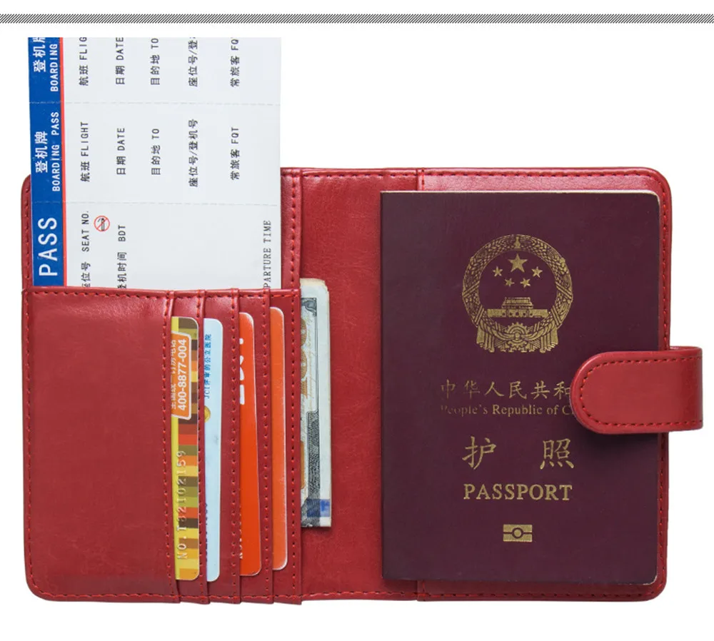 ZOVYYOL Passport Cover Travel Passport Wallet Multi-function Bag the Passport Holder Protector Wallet Card Holder Purse