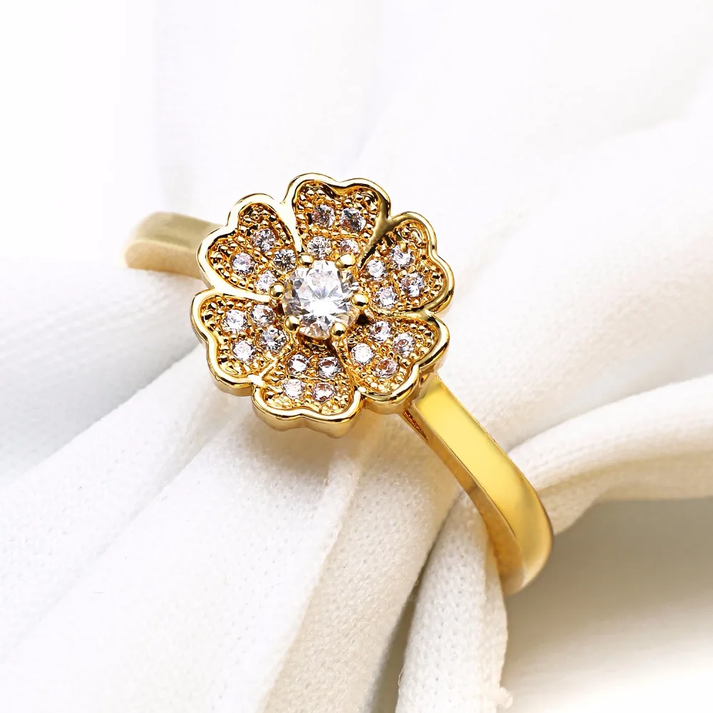 Кольца с фианитами женские блестящие ювелирные украшения романтическое кольцо