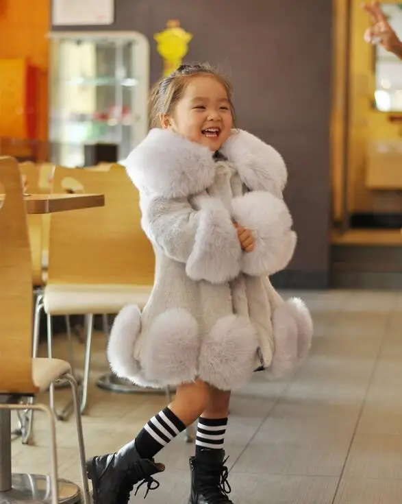 Лидер продаж 2018 Новое Модное детское зимнее укрытие для девочек пальто из