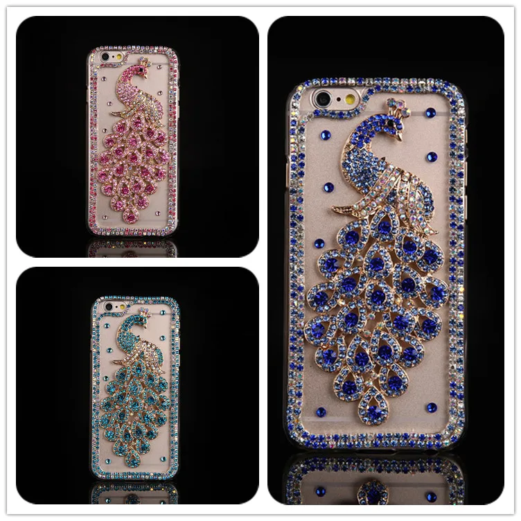 Лидер продаж сверкающие Чехлы сделай сам с 3D павлином Фениксом для Huawei P50 P20 P30 P40 Pro