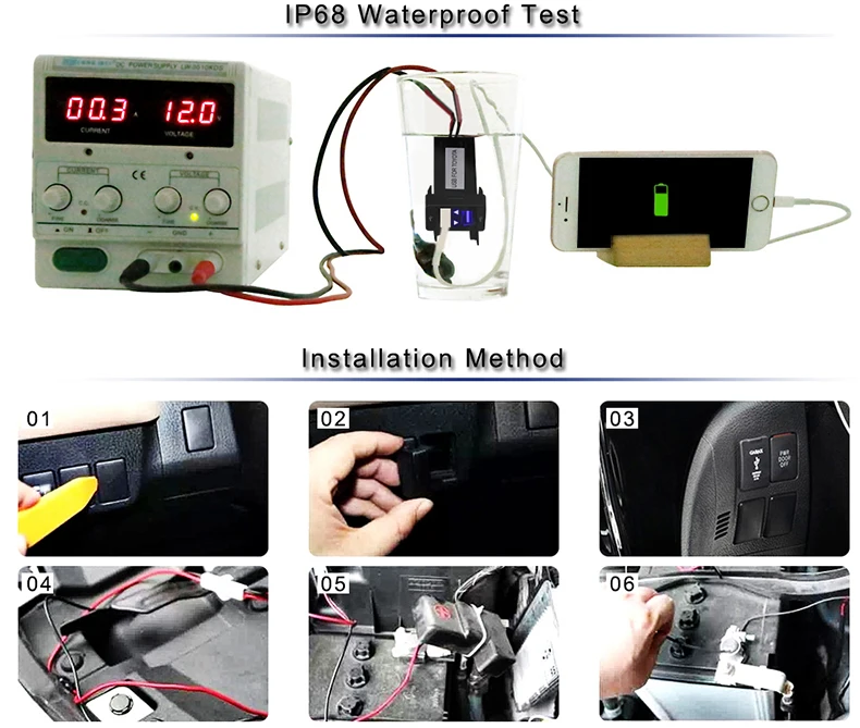 Авто 12 в двойной USB автомобильный прикуриватель розетка зарядное устройство адаптер питания розетка 2 USB порт автомобильное зарядное устройство разъем для TOYOTA