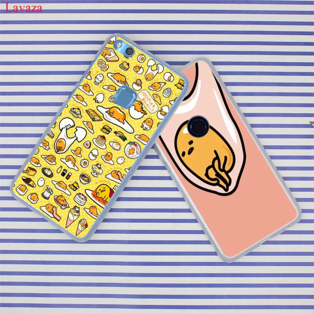 Милый чехол lawaza gudetama lazy egg для Huawei Y9 Y7 Prime 2018 2019 Honor 20 10 8 8A 8X 9X 9 Lite 7C 7X 7A Pro чехол|phone
