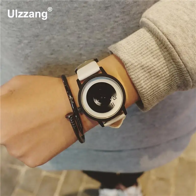 2018 Модные женские и мужские кварцевые часы для влюбленных кожаные Наручные Reloj