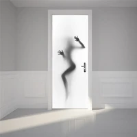 diy door sticker self paper sexy woman shower adhesive decal home decoration for living room pvc waterproof 3d print sticker art