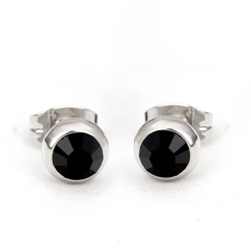 PISSENLIT Women Jewelry Statement Korean Fashion Earrings pendientes mujer moda 2019 Pink Blue Black Round Rhinestone | Украшения и