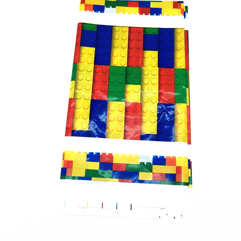 1 шт./лот одноразовые скатерти Lego Block принадлежности для детского дня рождения