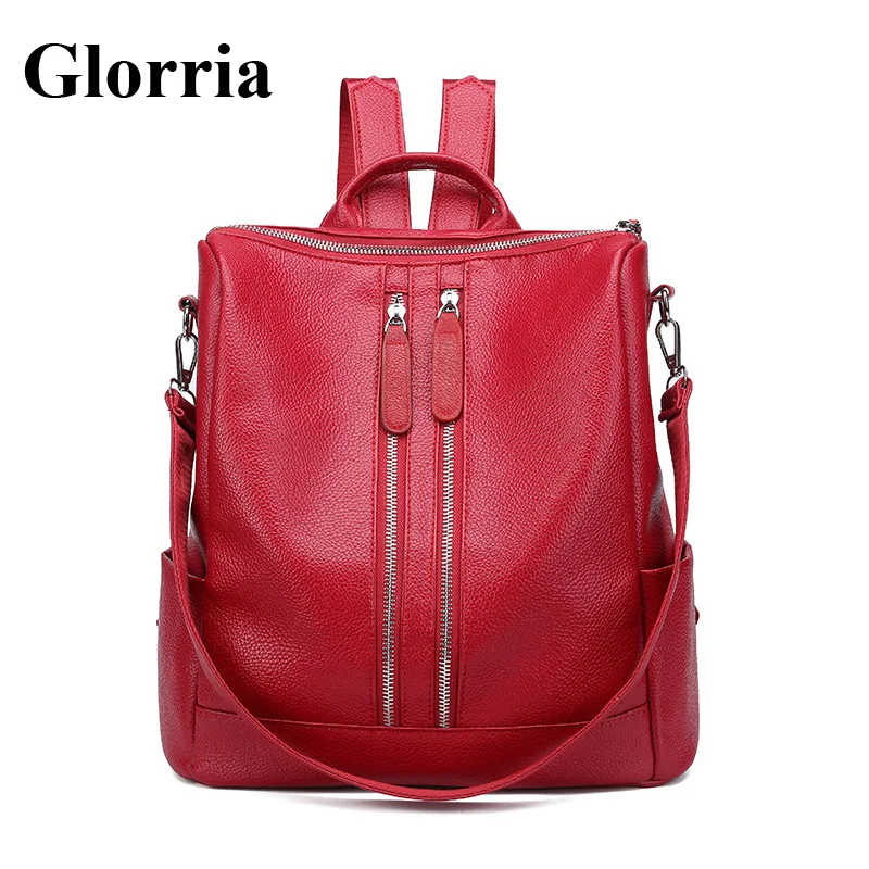 Glorria роскошные сумки анти теф для женщин кожаный рюкзак девочек подростков