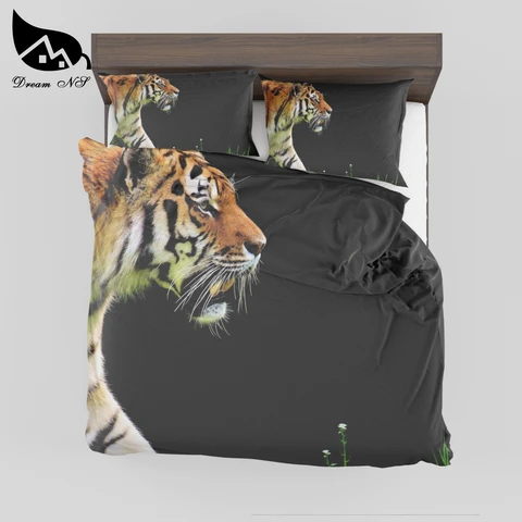 Комплект постельного белья Dream NS 3D с принтом тигра, пододеяльник, постельное белье с наволочкой, детская кровать SMY046