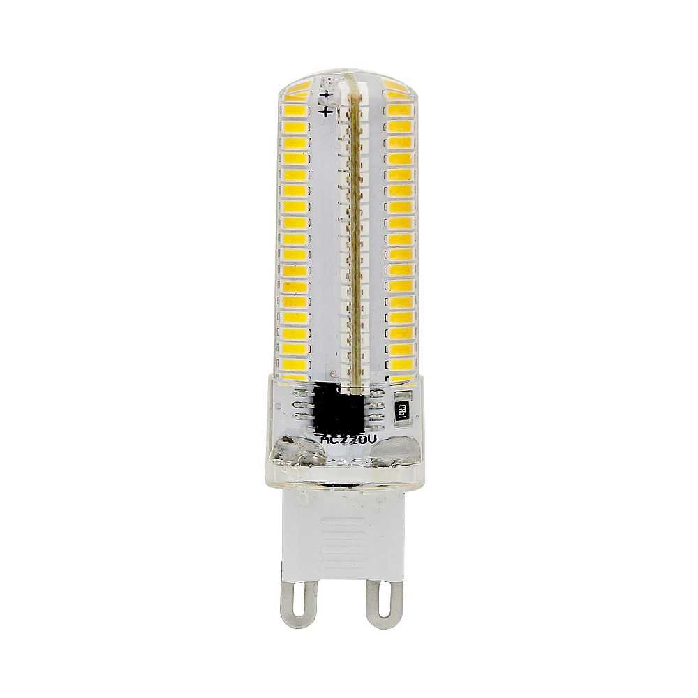 152 светодиода 3014 SMD диммируемая G9 Светодиодная лампа супер яркий свет Sillcone корпус