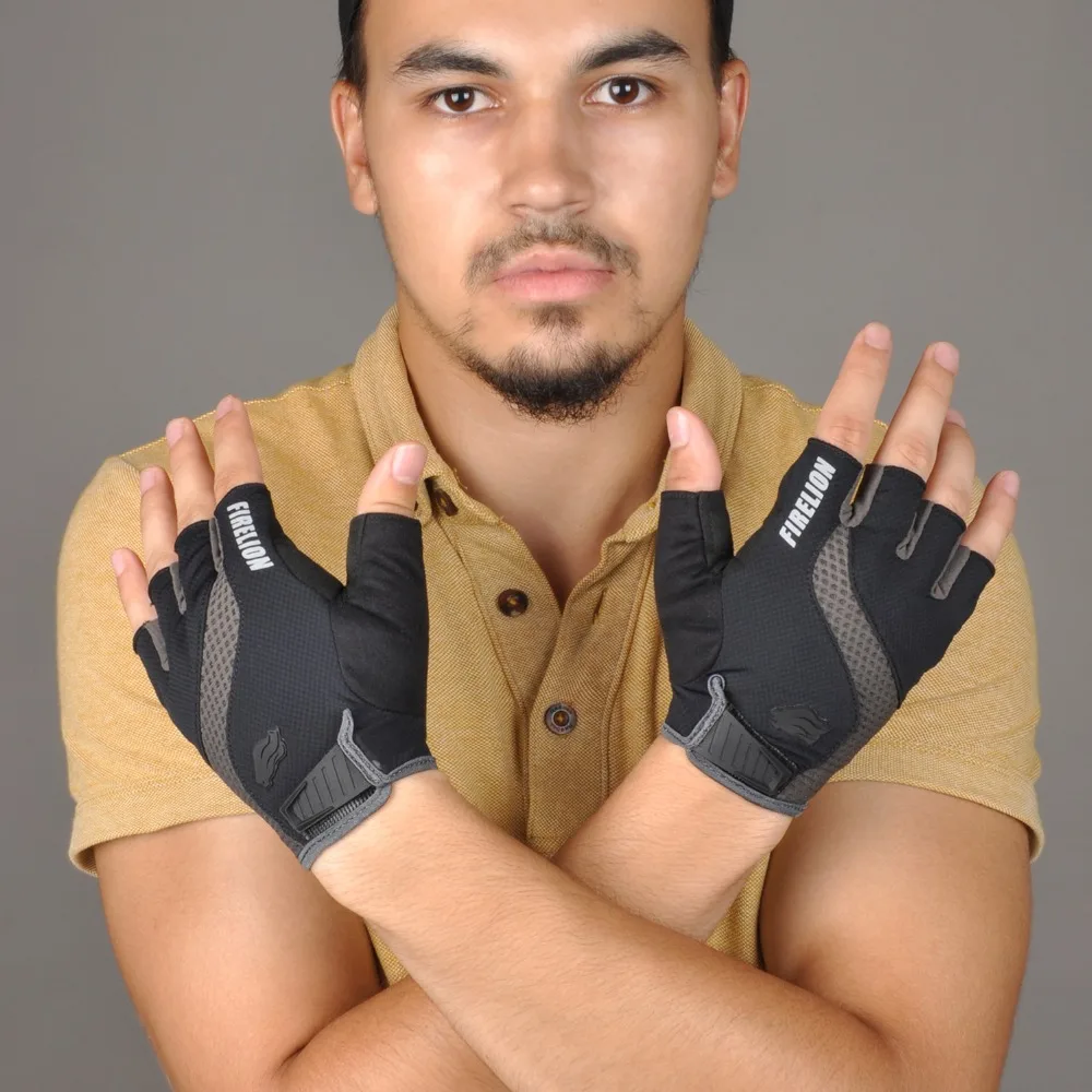 Перчатки для горного велосипеда FIRELION Power + без пальцев из гелевой пены перчатки с