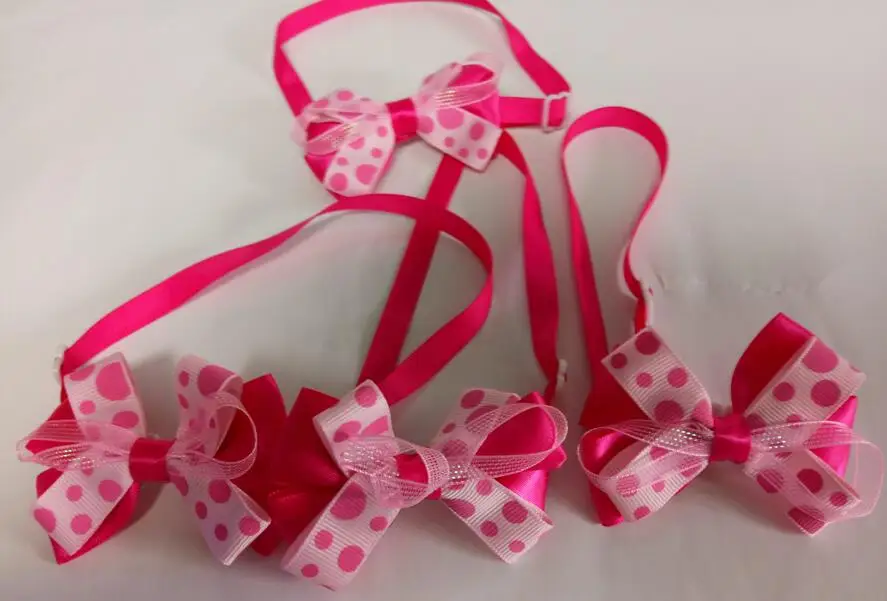 30 шт./лот Большая распродажа модные галстуки-бабочки для девочек собак щенков