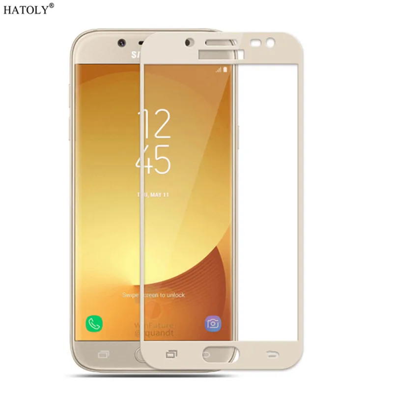 Защитное стекло для экрана Samsung Galaxy J7 2015 закаленное Полное J700 J700F|glass for samsung|screen