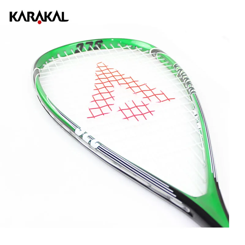 130 г официальный Karakal Углеродные ракетки для сквоша зеленые желтые ракетки для сквоша с ручкой Спортивная ракетка для сквоша из графита SLC