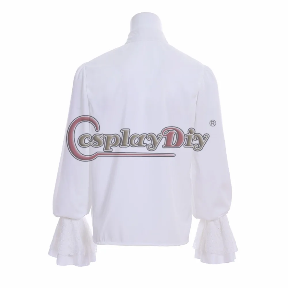 CosplayDiy Карибская викторианская Мужская средневековая колониальная блузка