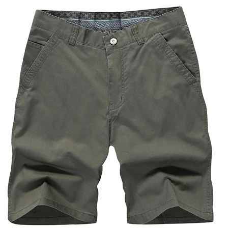 Army Green Горные новые летние мужские хлопковые шорты, одноцветные повседневные мужские деловые шорты, мягкие тонкие Брендовые мужские пляжные шорты, SA179 - Цвет: Army Green