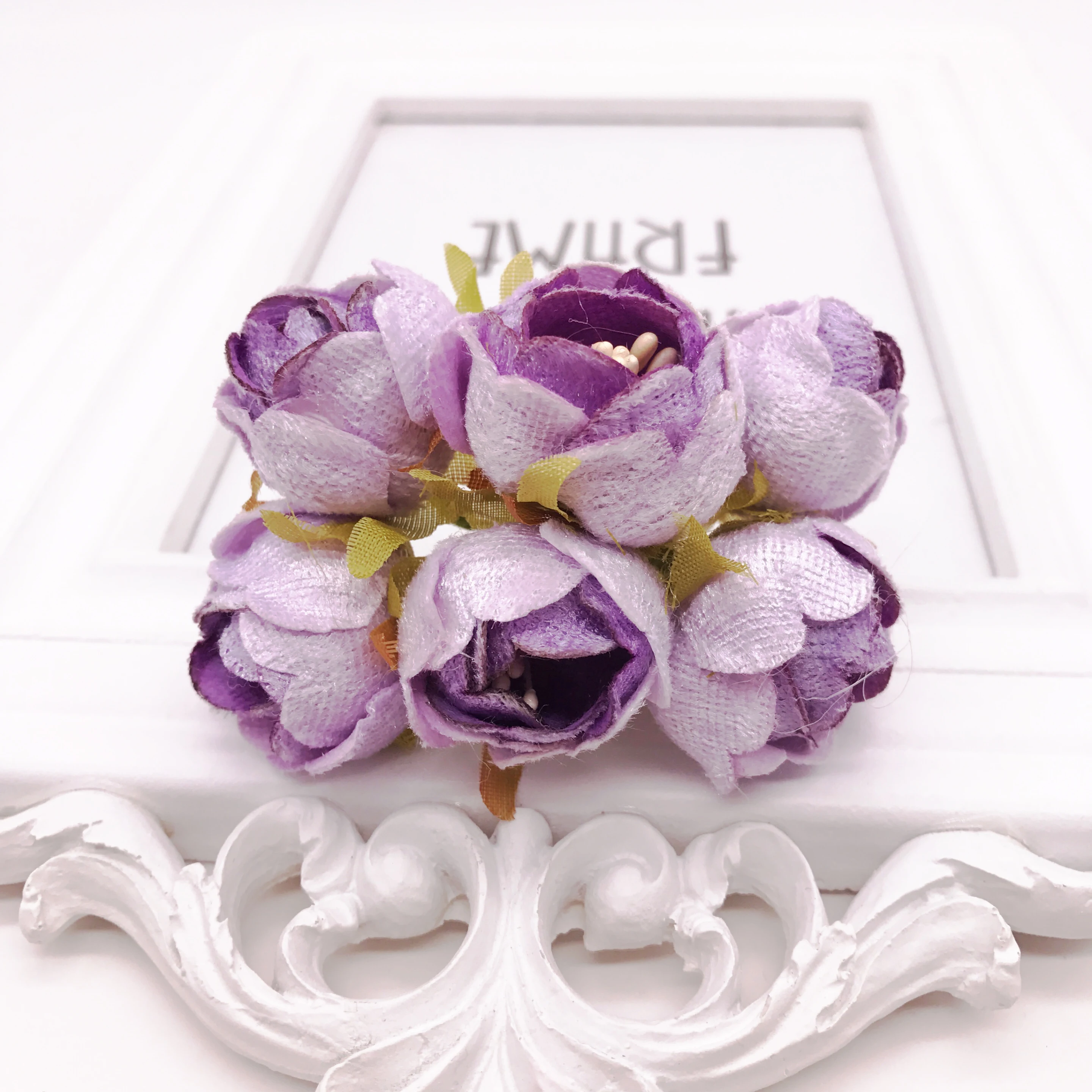 6 шт./лот искусственный букет из искусственных шелковых роз свадебные украшения