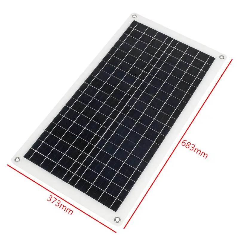 50 Вт Гибкая солнечная панель модуль солнечных батарей+ 10/20/30/40/50A контроллер для автомобиля яхты светодиодный светильник 12 В батарея лодка наружное зарядное устройство