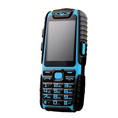 Blue Дешевый водонепроницаемый телефон с функцией телефона Guophone A6 2,4 дюймов две sim-карты высокий фонарик ударопрочный внешний аккумулятор мобильный телефон для пожилых людей - Цвет: Blue