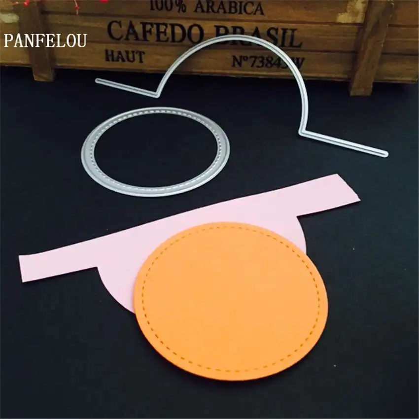 PANFELOU металлическое ремесло простая круглая сборка бумажные штампы для высечки