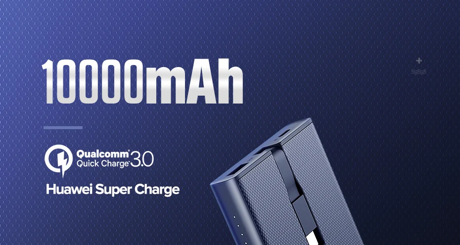 Ugreen 10000 мАч Внешний аккумулятор 18 Вт Быстрая зарядка 3,0 внешний аккумулятор зарядное устройство для мобильного телефона Xiaomi type C повербанк