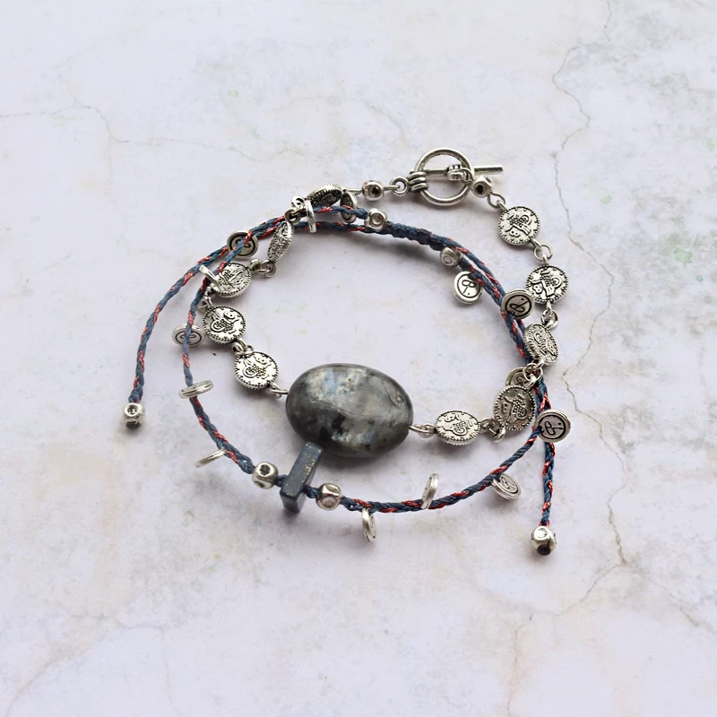 Винтажные дизайнерские Стиль уникальный браслет Модный Круглый labradori