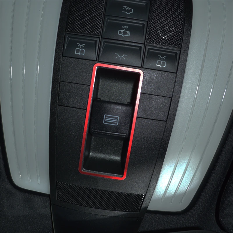 Автомобильный переключатель крыши декоративная рамка наклейка для Mercedes Benz E Class