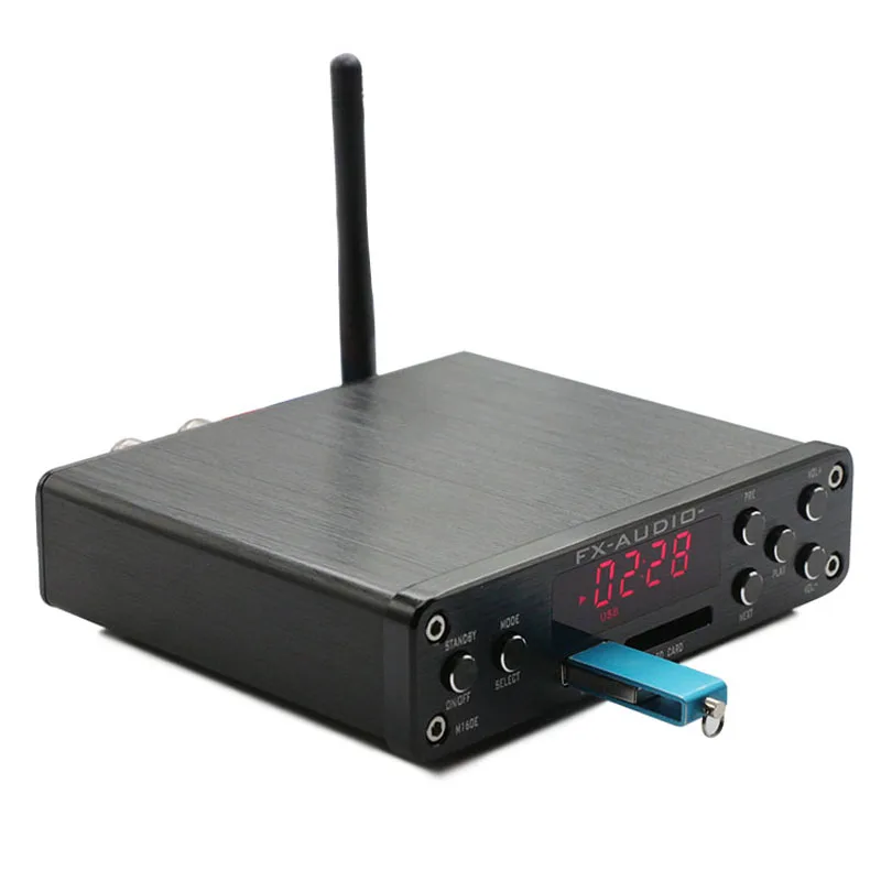 FX Audio M 160E Bluetooth 4 0 цифровой аудио усилитель 160 Вт * 2 USB/SD/AUX/PC USB Loseless плеер для