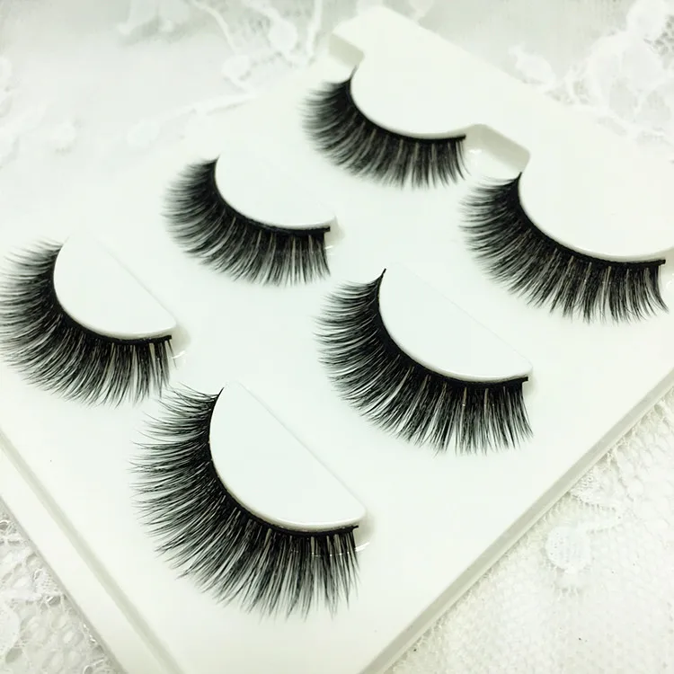 3 пары женские густые накладные ресницы для макияжа|eyelash gloss|tool tapeeyelash deals |