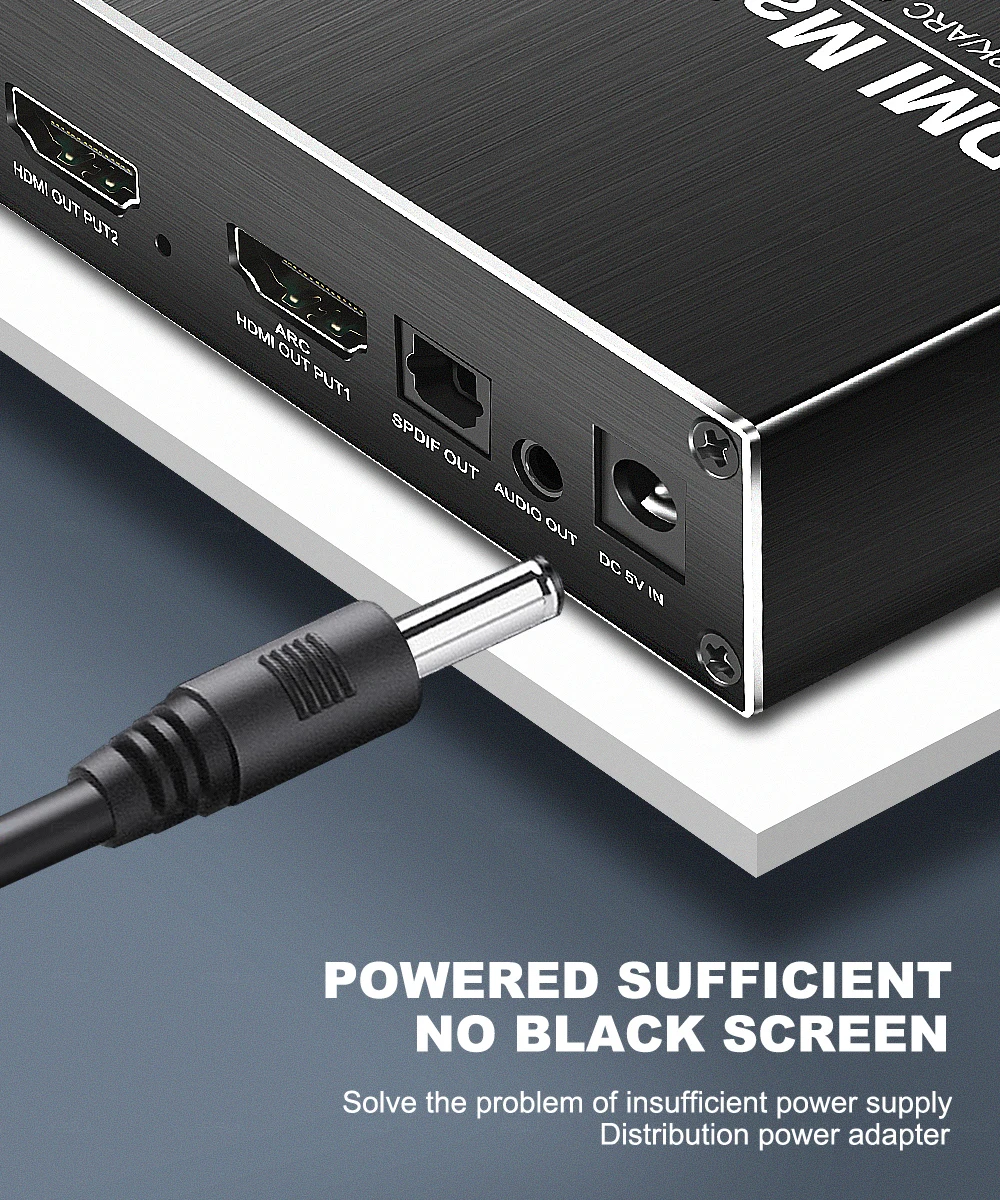 HDMI матричный переключатель 2,0 адаптер 4K HDR ARC 3 в 2 Выход HDMI сплиттер конвертер ИК-адаптер управления для ноутбука Ps4 ПК проектор ТВ