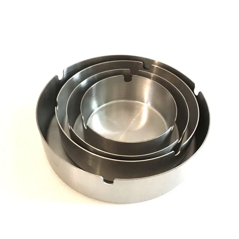 Мини Круглая пепельница 8 см 10 карманная из нержавеющей стали забавная Бездымная