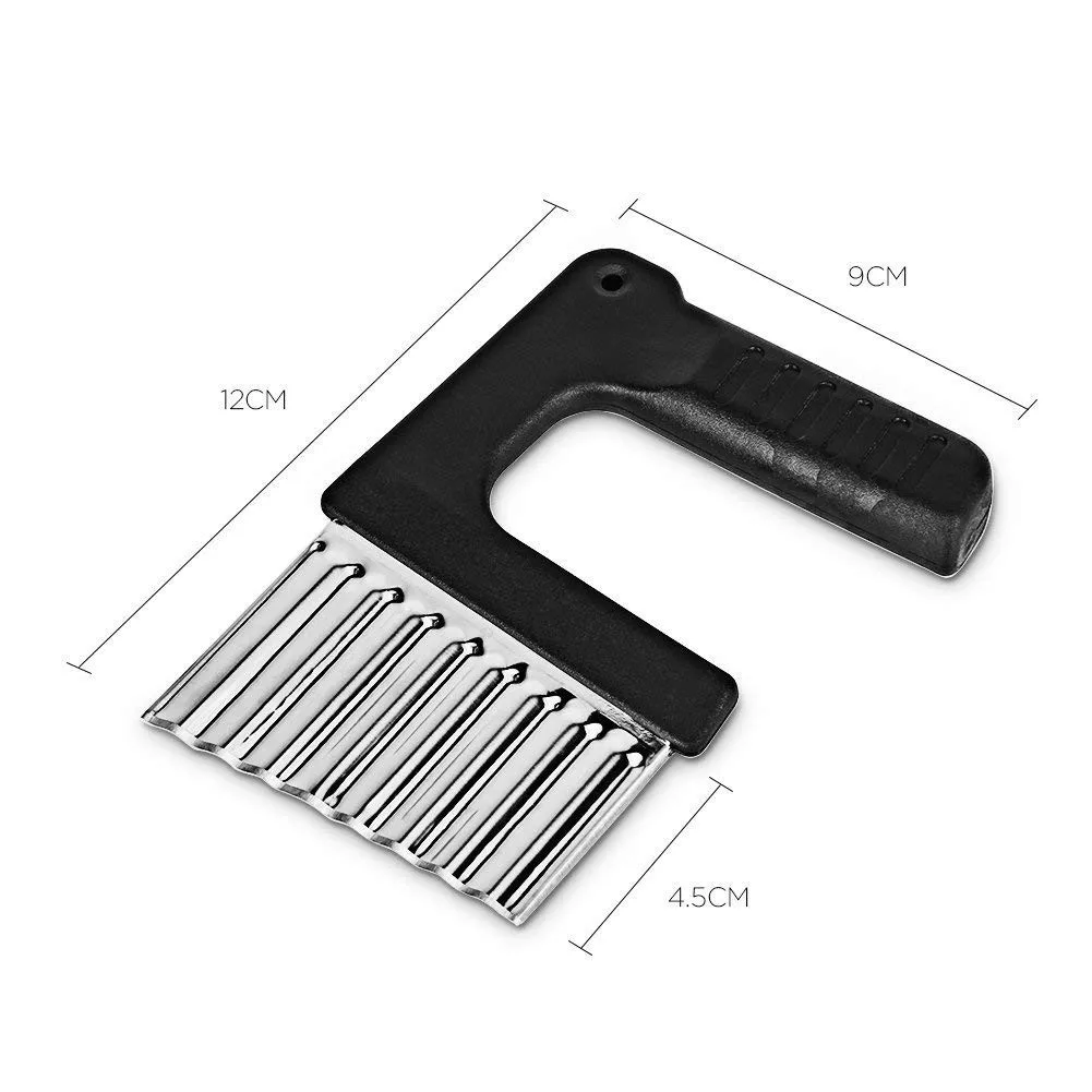 Креативная и практичная нержавеющая сталь морщинка нарезка для картофеля фри