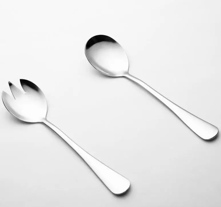 Ложка из нержавеющей стали для фруктов и салата вилка столовая посуда утолщенная