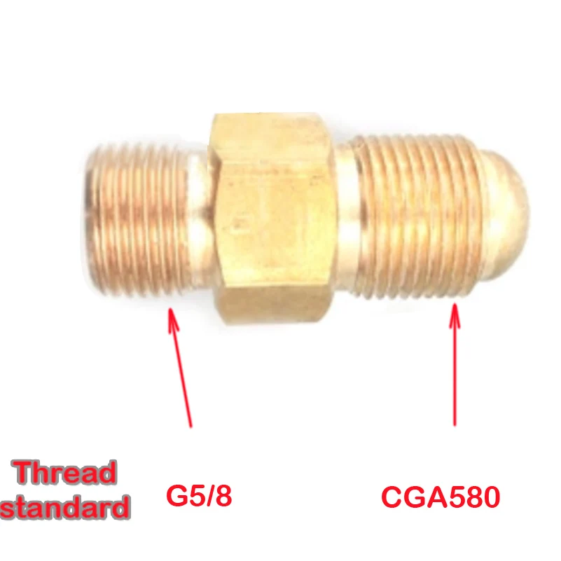 CGA580 до G5/8 фотоэлементов интерфейс внешней резьбы гелиевый регулятор аксессуары