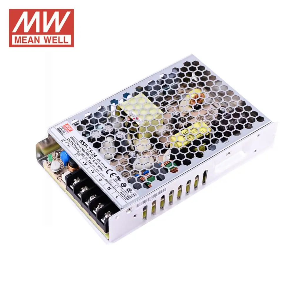 Бренд MEAN WELL представляет RSP 75W импульсного источника питания 3 3/5/7 5/12/13 5 вольт PFC