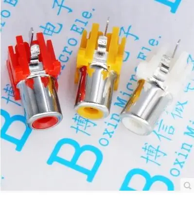 

10 шт., два отверстия, 2 разъема RCA, 90 градусов