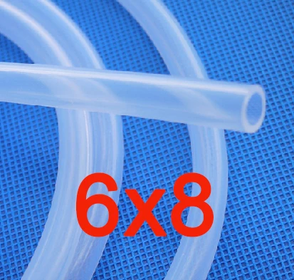 

6x 8mm Transparent FDA Flexible Silicone Rubber Tube Hose Pipe Garden Hose Reels