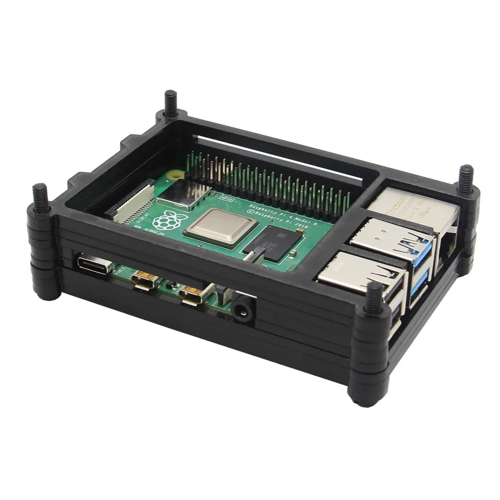 Raspberry pi 4 Модель B акриловый чехол, 9 слоев защитный корпус+ охлаждающий вентилятор комплект для Raspberry pi 4 компьютерная модель B