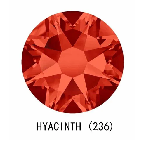 Hyacinth 2088 без горячей фиксации CZ Стразы 8Big 8Small Strass SS10 SS16 SS20 SS30 SS40 DIY Стразы с плоской задней поверхностью для украшения ногтей одежды - Цвет: Hyacinth