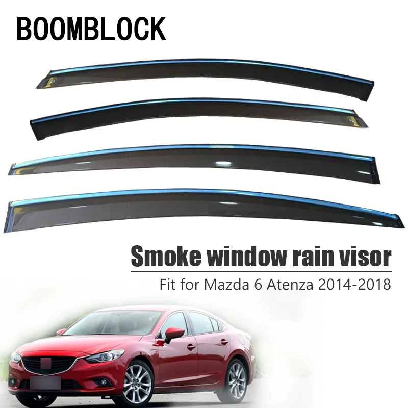 BOOMBLOCK 4 шт. автомобильные Чехлы козырек от солнца дождя ветра дефлектор тент щит