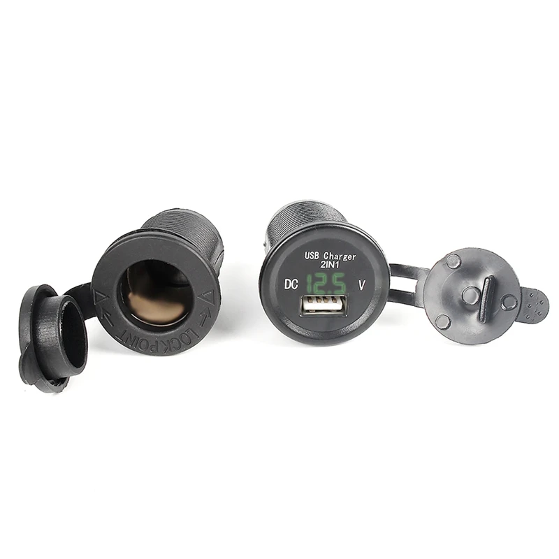 12 V 24 USB разъем для автомобилей и мотоциклов электронное зарядное устройство
