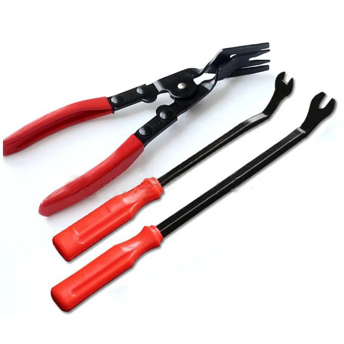 rete automobile CAR Auto Upholstery Tools Strong Nylon Door Molding Dash Panel Trim Tool Kit Clip Pliers Fastener Remover | Автомобили и