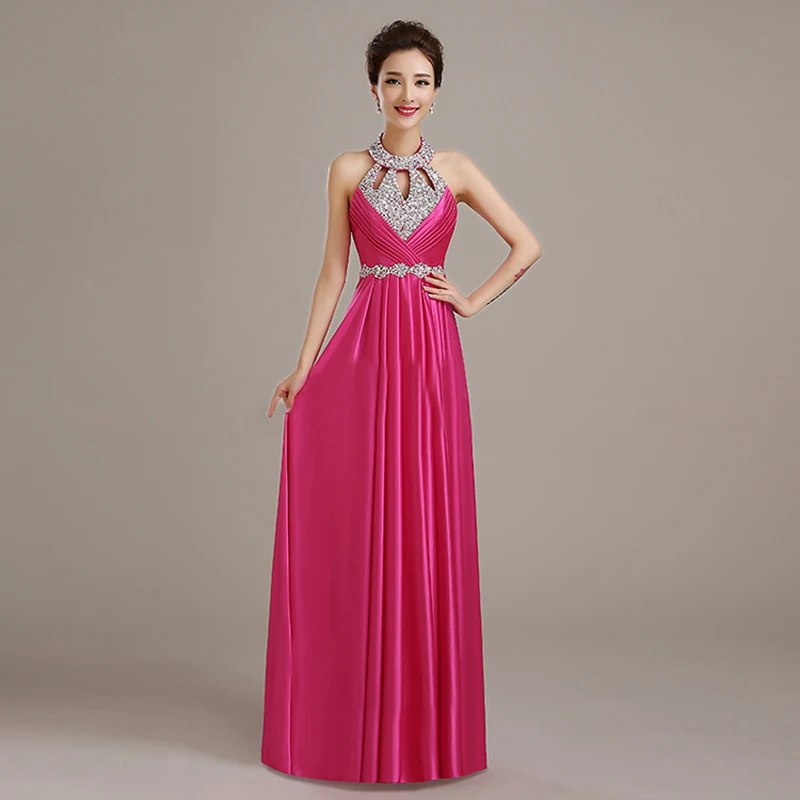 CEEWHY Vestido de Festa de Casamento длинные платья подружки невесты с кристаллами Свадебные Вечерние платья Индивидуальные вечерние платья для выпускного вечера