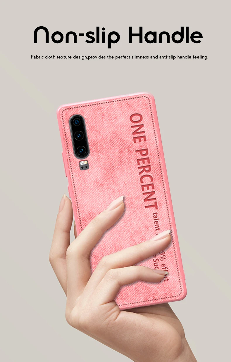 ADKO ультратонкий милый девичий цветной чехол для телефона для huawei P30 ткань текстурная задняя крышка телефона Coque для huawei P30 Pro