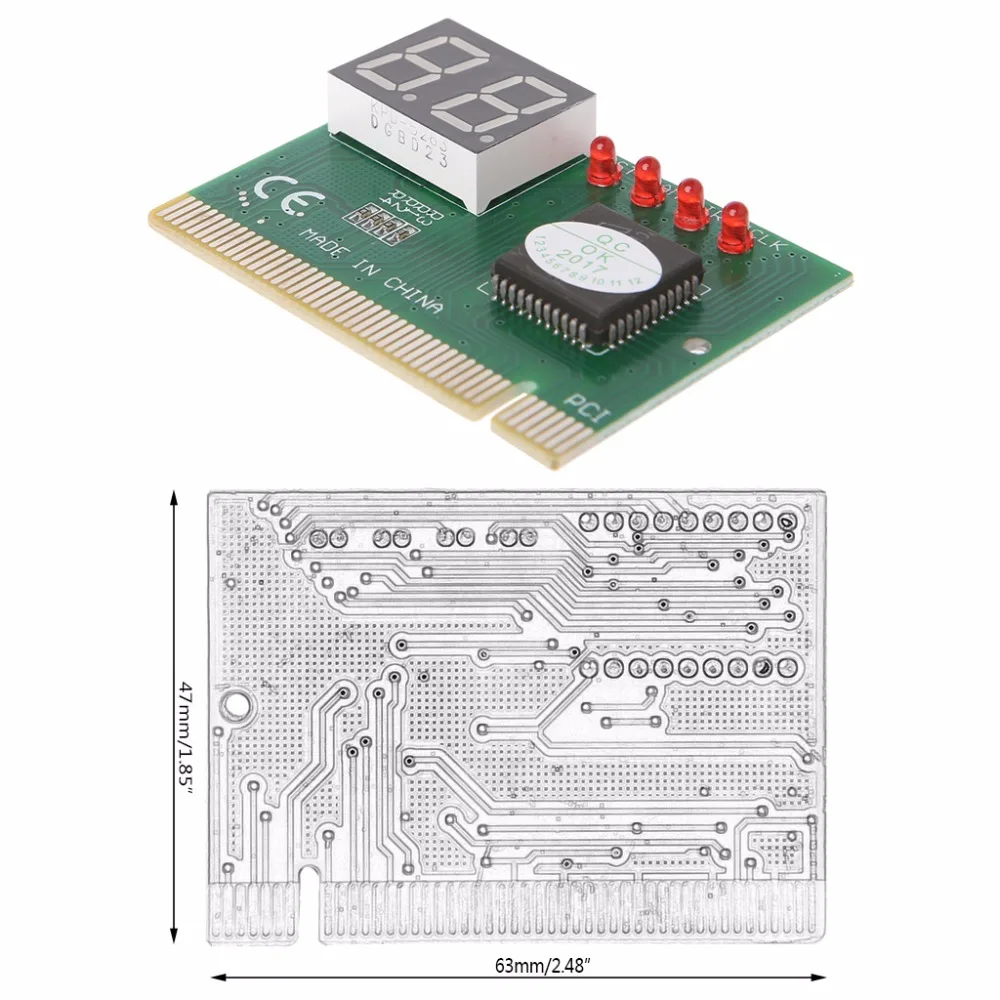 2 значный код PCI карты Материнская Плата Анализатор диагностический пост тестер